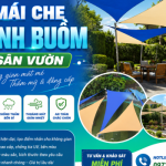 Thi Công Mái Che Cánh Buồm Sân Vườn TPHCM