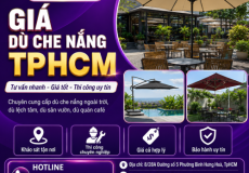 Giá Dù Che Nắng TPHCM – Báo Giá Dù Che Nắng Đẹp, Bền, Giá Tốt Tại Mái Che Lam Sơn