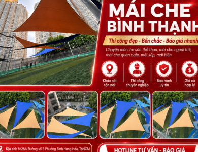 Thi Công Mái Che Bình Thạnh | Mái Che Lam Sơn