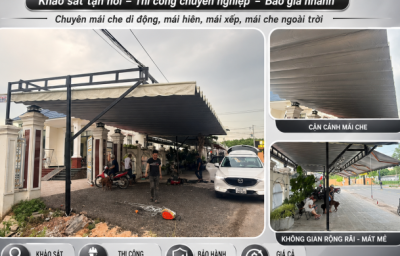Thi Công Mái Che Bình Phước – Mái Che Lam Sơn Nhận Làm Mái Che Đẹp, Bền, Giá Tốt