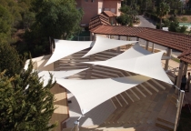 SỬA CHỮA MÁI CHE CÁNH BUỒM – KHÔNG GIAN ĐẸP LẠI NHƯ MỚI