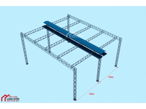 thiết kế thi công mái che xếp cho sắt thép mạnh tiến phát 