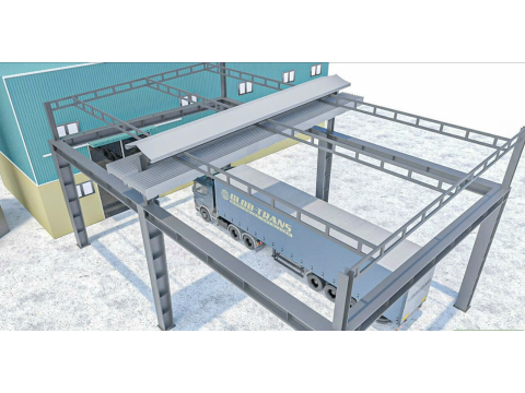 Thi công mái che cho công ty nhựa bình minh