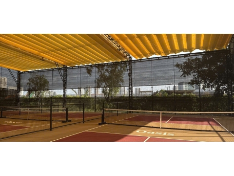 Hệ thống mái che sân thể thao pickeball cao cấp