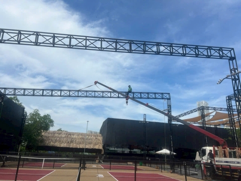 Hệ thống mái che sân thể thao pickeball cao cấp