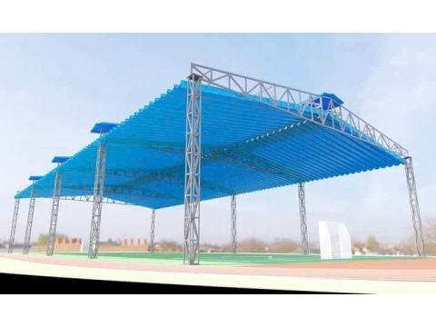 Hệ thống mái che sân thể thao pickeball cao cấp