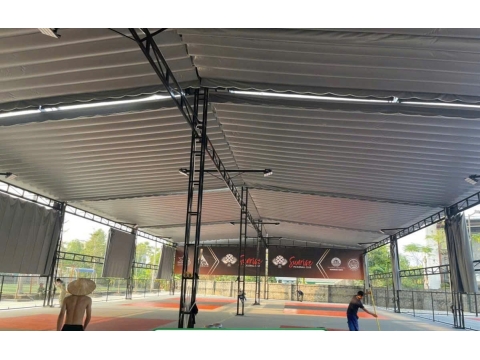Hệ thống mái che sân thể thao pickeball cao cấp