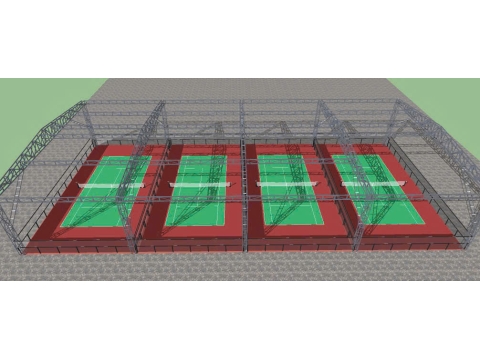 Hệ thống mái che sân thể thao pickeball cao cấp