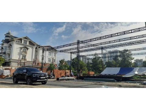 Hệ thống mái che sân thể thao pickeball cao cấp