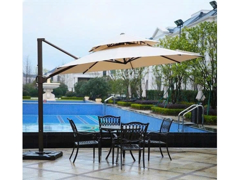 Cung cấp thi công mái che dù che cho hồ bơi