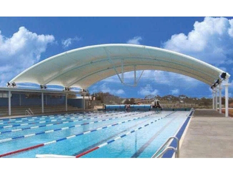 Cung cấp thi công mái che dù che cho hồ bơi