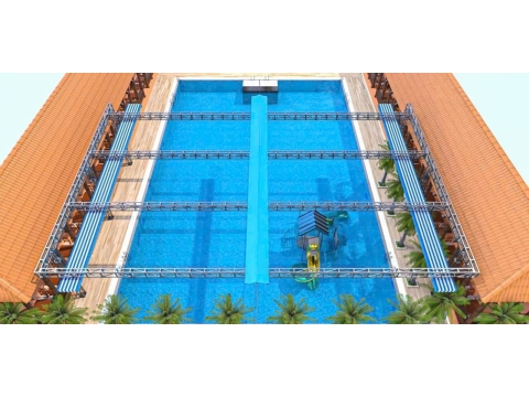 Thiết kế thi công mái che hồ bơi ở Phan thiết