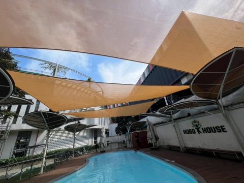 Thiết kế thi công mái che hồ bơi ở Phan thiết