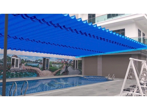 Thiết kế thi công mái che hồ bơi ở Phan thiết