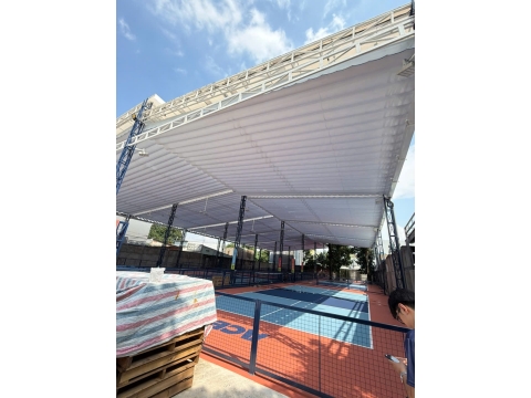 Thi công mái che sân pickleball giá rẽ tại bình dương