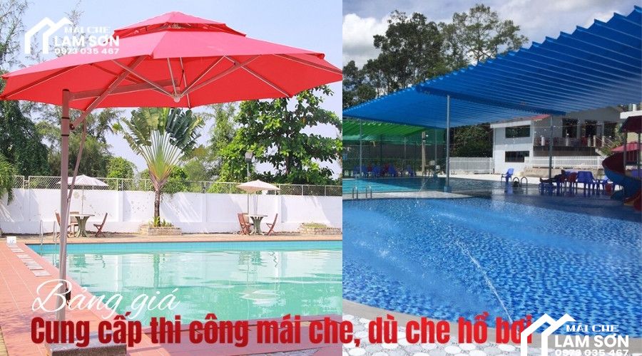 Bảng giá cung cấp thi công mái che hồ bơi