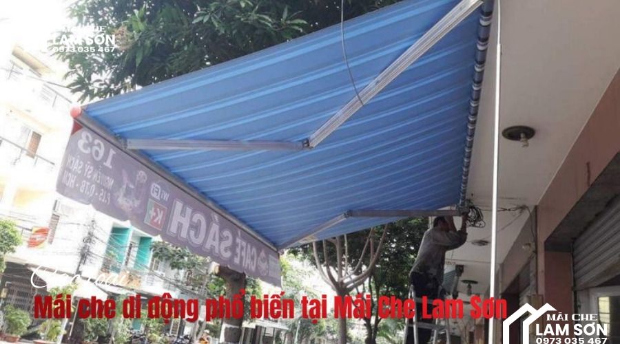 Các loại mái che di động phổ biến hiện nay