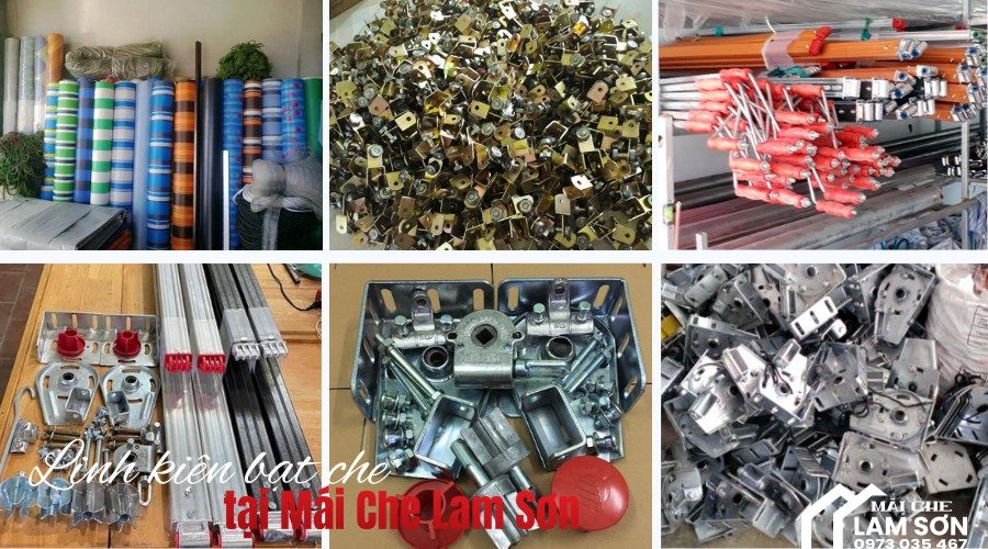 Bộ linh kiện bạt che đa dạng, đáp ứng mọi nhu cầu sử dụng