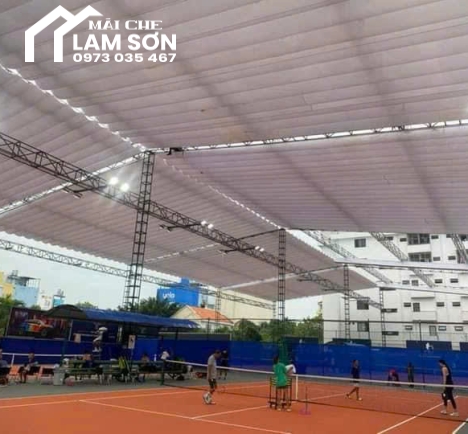 Hệ thống mái che sân thể thao pickeball cao cấp